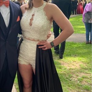 Rachel Allan Prom Dress/Romper with Shorts